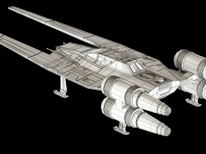 star wars u-wing ut-60d 3D मॉडल