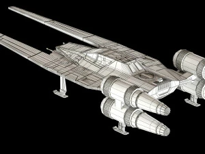 star wars u-wing ut-60d Modello 3D