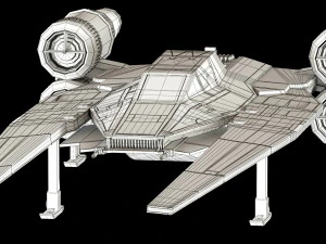 star wars u-wing ut-60d Modello 3D