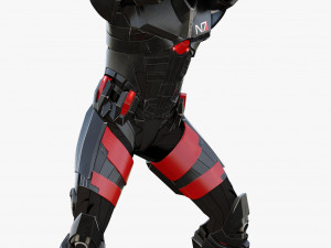 futuristic soldier rigged 3D Модель