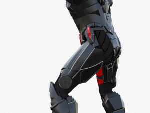 futuristic soldier rigged 3D Модель