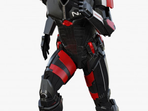 futuristic soldier rigged 3D Модель