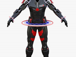 futuristic soldier rigged 3D Модель