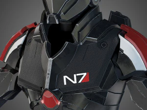 futuristic soldier rigged 3D Model
