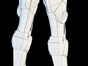 futuristic soldier rigged 3D Модель