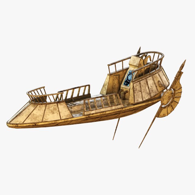 star wars desert skiff 3D Model in Fantasy Spacecraft 3DExport