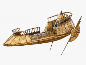 star wars desert skiff 3D मॉडल