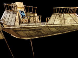star wars desert skiff 3D मॉडल