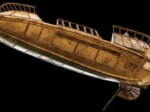 barca nel deserto di Star Wars Modello 3D