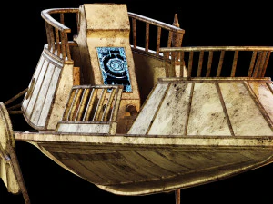 barca nel deserto di Star Wars Modello 3D