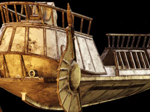 barca nel deserto di Star Wars Modello 3D