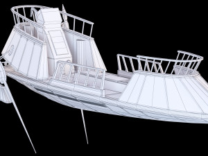 star wars desert skiff 3D मॉडल