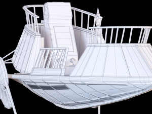 star wars desert skiff 3D मॉडल