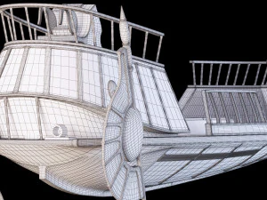 barca nel deserto di Star Wars Modello 3D