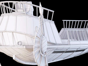 barca nel deserto di Star Wars Modello 3D