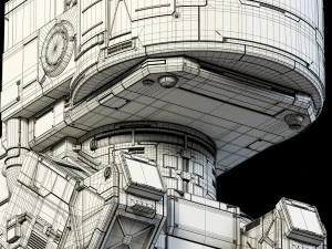 sci-fi element 3D Model