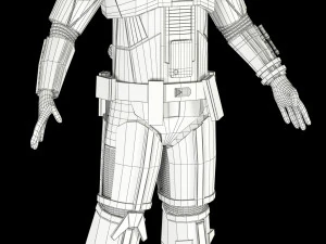 star wars imperial death trooper 3D Model