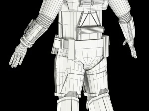 star wars imperial death trooper 3D Model
