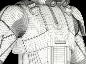 star wars imperial death trooper Model 3D