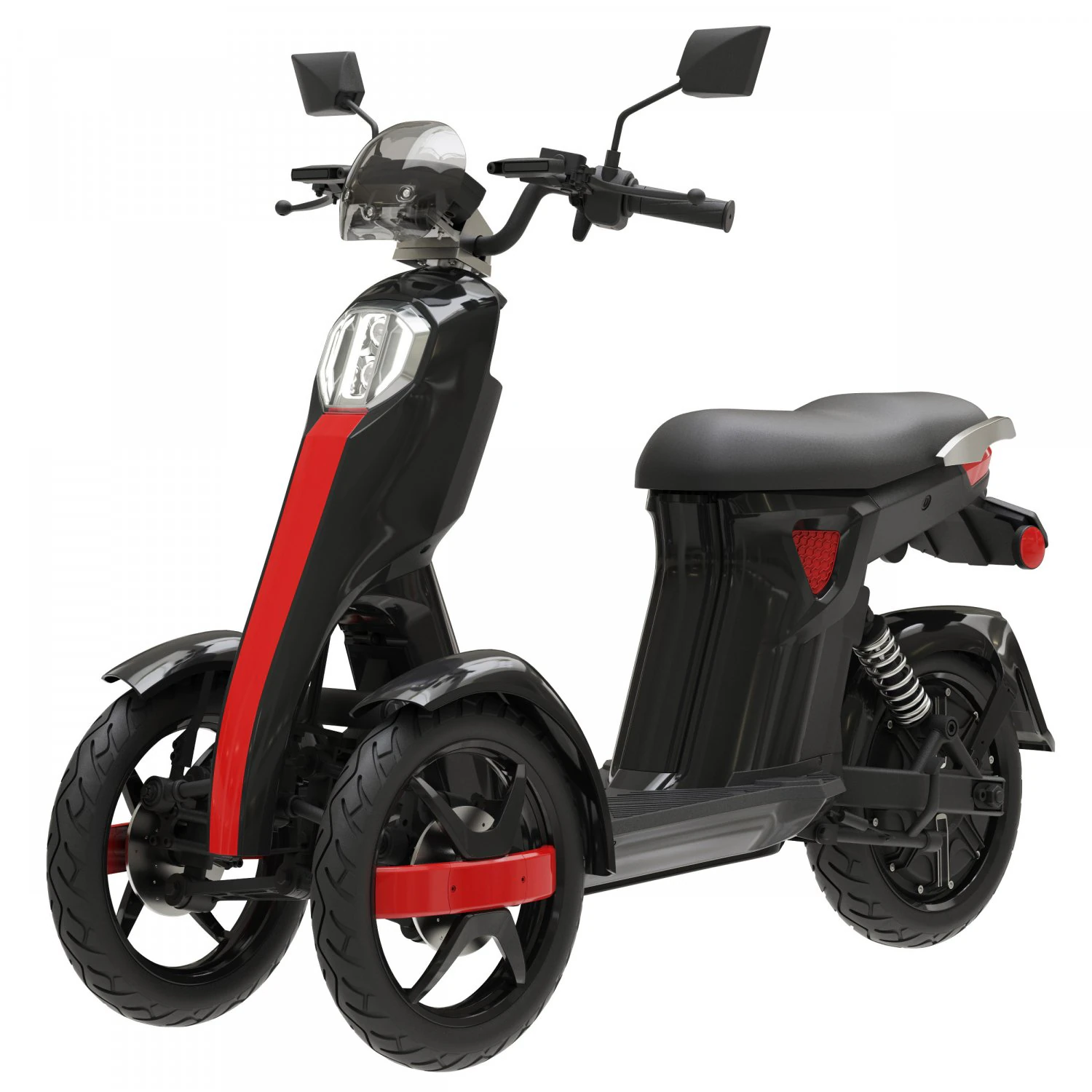 electric scooter doohan itango 3D Model .c4d .max .obj .3ds .fbx .stl .blend 
