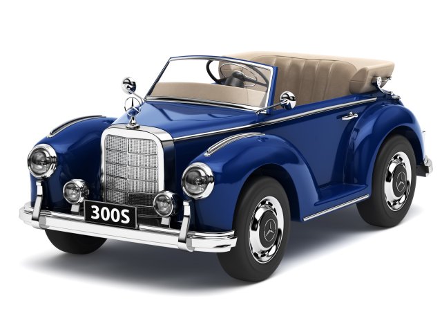 toy car mercedes benz 300s 3D Model in Classic Cars 3DExport