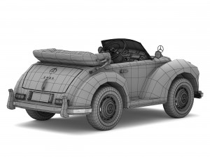 toy car mercedes-benz 300s 3D Model