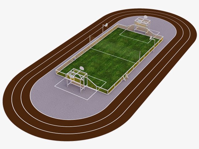 multisports stadium 3D Model .c4d .max .obj .3ds .fbx .stl .blend 