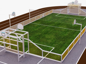 multisports stadium 3D Model