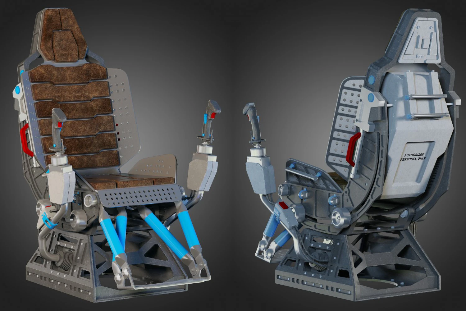 futuristic chair 3D Model .c4d .max .obj .3ds .fbx .stl .blend 