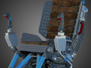 futuristic chair 3D मॉडल