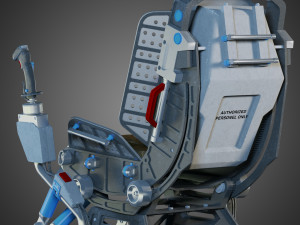 futuristic chair 3D मॉडल