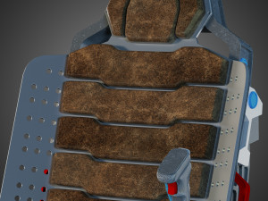 futuristic chair 3D मॉडल