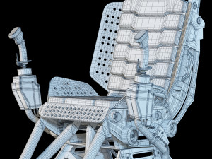 futuristic chair 3D मॉडल