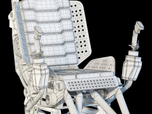 futuristic chair 3D मॉडल