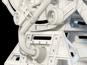 futuristic chair 3D मॉडल