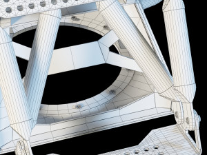 futuristic chair 3D मॉडल