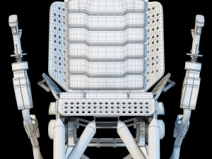 futuristic chair 3D मॉडल