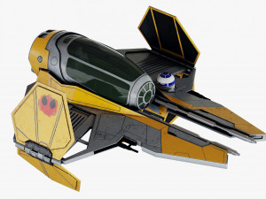 star wars eta-2 jedi interceptor 3D Model