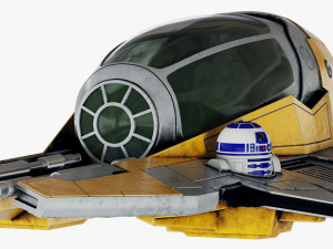 star wars eta-2 jedi interceptor 3Dモデル