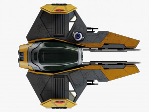 star wars eta-2 jedi interceptor 3Dモデル