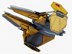 star wars eta-2 jedi interceptor 3Dモデル