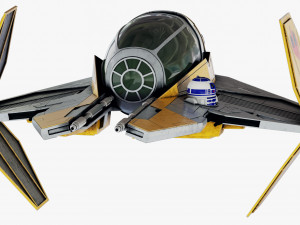 star wars eta-2 jedi interceptor 3Dモデル