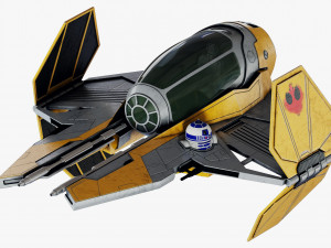 star wars eta-2 jedi interceptor 3Dモデル