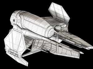 star wars eta-2 jedi interceptor 3Dモデル