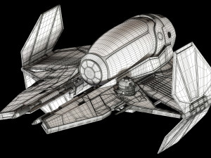 star wars eta-2 jedi interceptor 3Dモデル