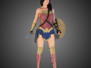 wonder woman 3Dモデル