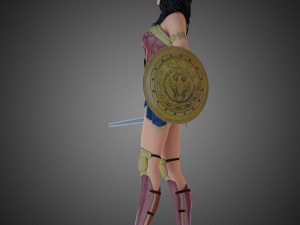 wonder woman 3Dモデル
