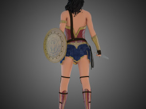 wonder woman 3Dモデル
