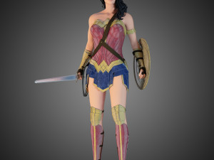 wonder woman 3Dモデル