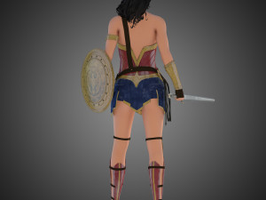 wonder woman 3Dモデル